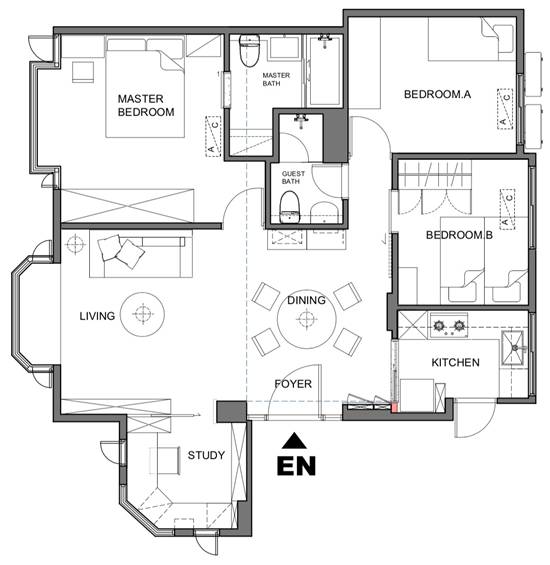 110m2老房改造，北欧风羡煞左邻右舍