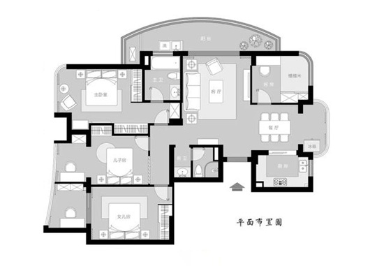 105㎡新中式：都市里的古典别院