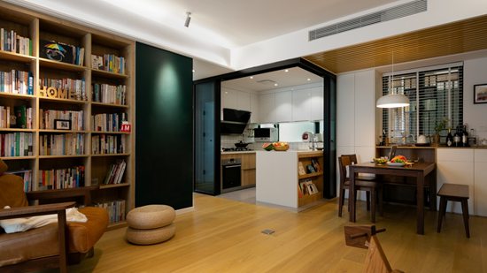 在家里开个图书角，99㎡日式家居，这样开阔的设计瞬间扩大5㎡