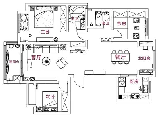 吊顶灯带、月洞门——打造舒服得不行的125㎡日式MUJI风，从此恋上“轻”生活