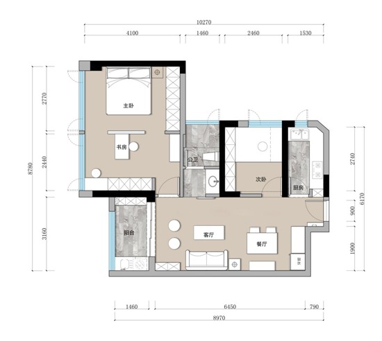 经典日式元素+八大室内空间分区，这套87㎡新概念和风小屋让人眼前一亮！